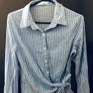 Striped Blue White Blouse